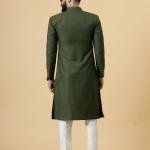 Classic Seaweed Green Achkan for Men | Elegant Ethnic Wear | Jaipurio